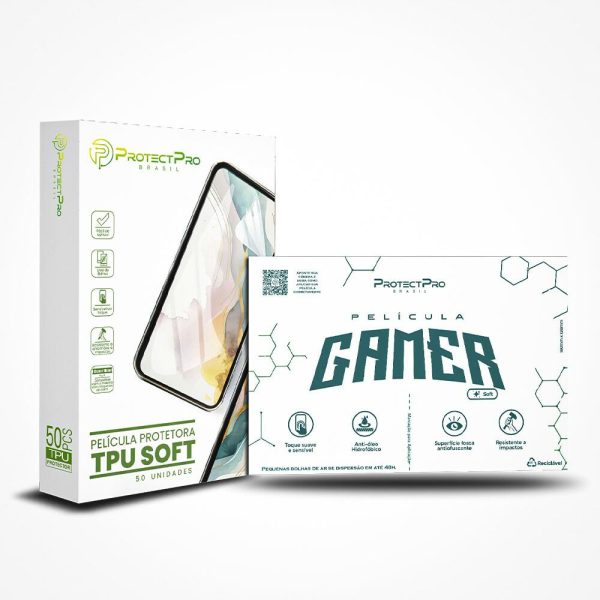 Película TPU Gamer Soft — 50 unidades — ProtectPro Brasil