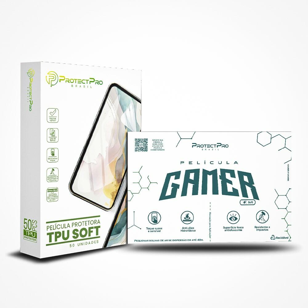 Película TPU Gamer Soft — 50 unidades — ProtectPro Brasil
