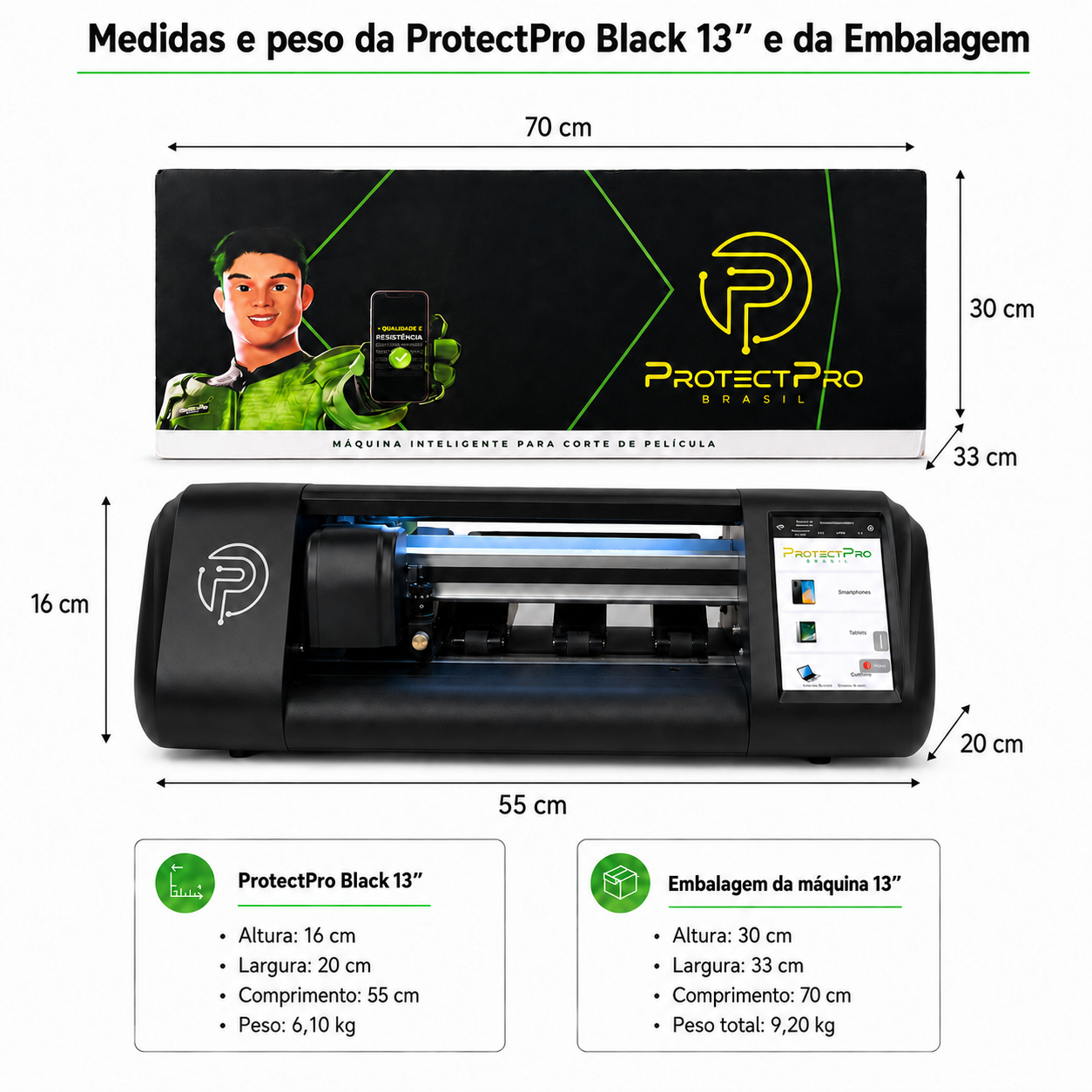 Máquina de Corte de Películas ProtectPro Black 13" - Imagem 10